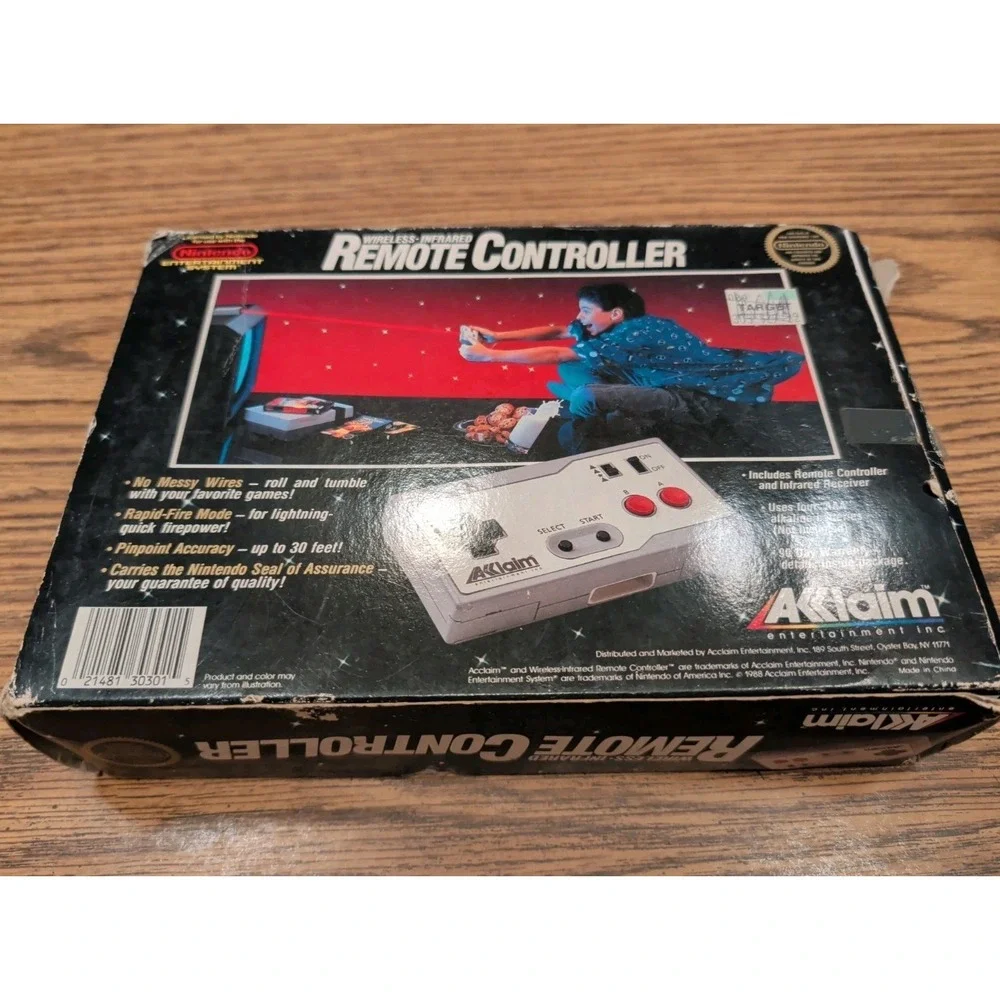 Nintendo Nes Acclaim Wireless Controller OEM Complete CIB Good Condition